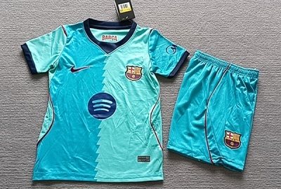 2627 B-A green third away kids kit